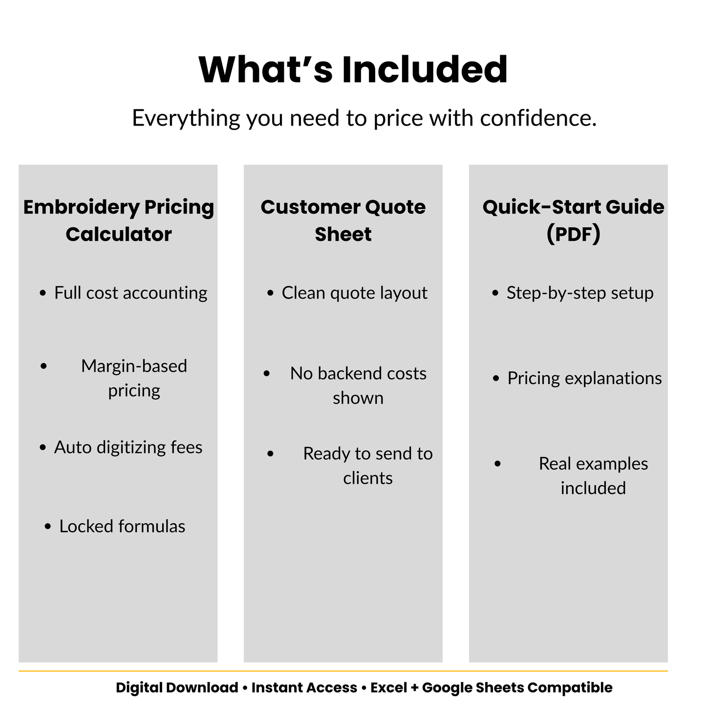 Embroidery Pricing Calculator (Full Cost & Profit Tool)